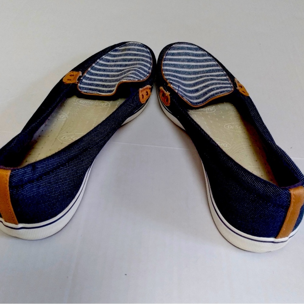 Grasshoppers Blue Striped Slip On Sneakers Size 9 - Picture 5 of 7